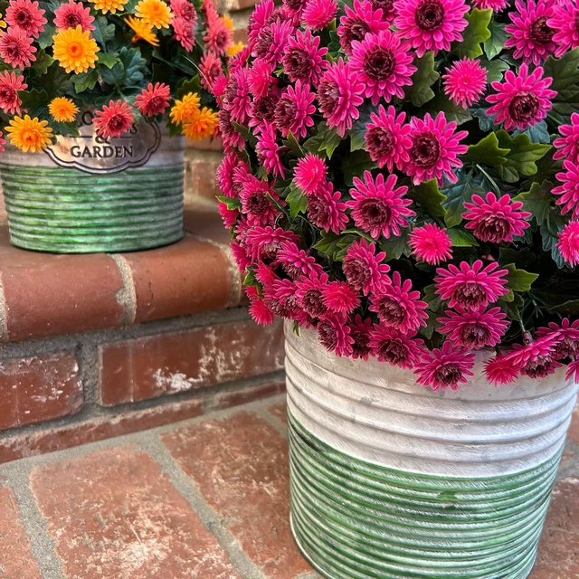 Alt view image 5 of 5 - allgala Galvanized Planter Pot Indoor and Outdoor Decoration-8"-HD60072