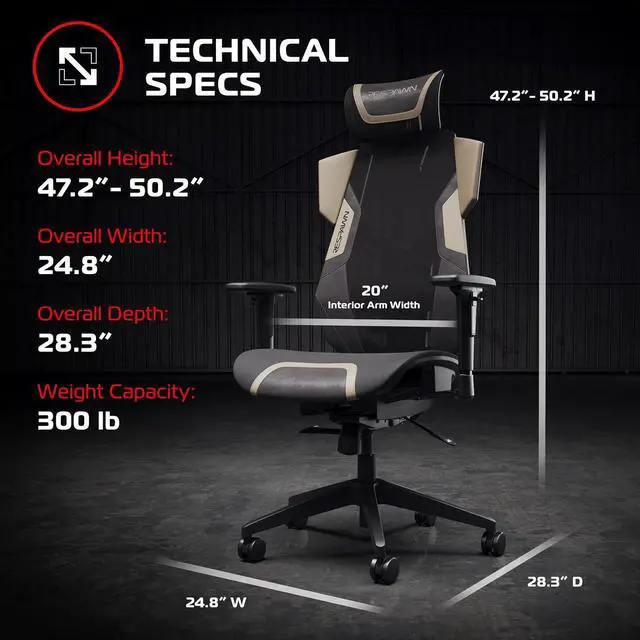Alt view image 2 of 6 - RESPAWN FLEXX Ergonomic Mesh Office Chair, Adjustable Seat & Arms | Breathable mesh chair with adjustable headrest, adjustable arms, seat slide & synchro-tilt for all-day work or gaming.