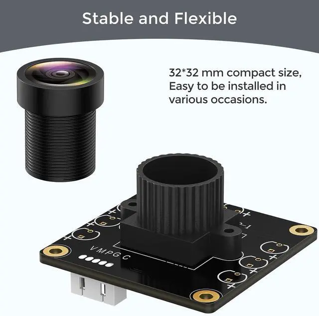 Alt view image 7 of 7 - 1080P USB2.0 UVC Camera, 130° Wide Angle Camera, Plug & Play for PC, Raspberry Pi, Jetson Nano and SBCs. Support Windows, Linux, Android and Mac OS.