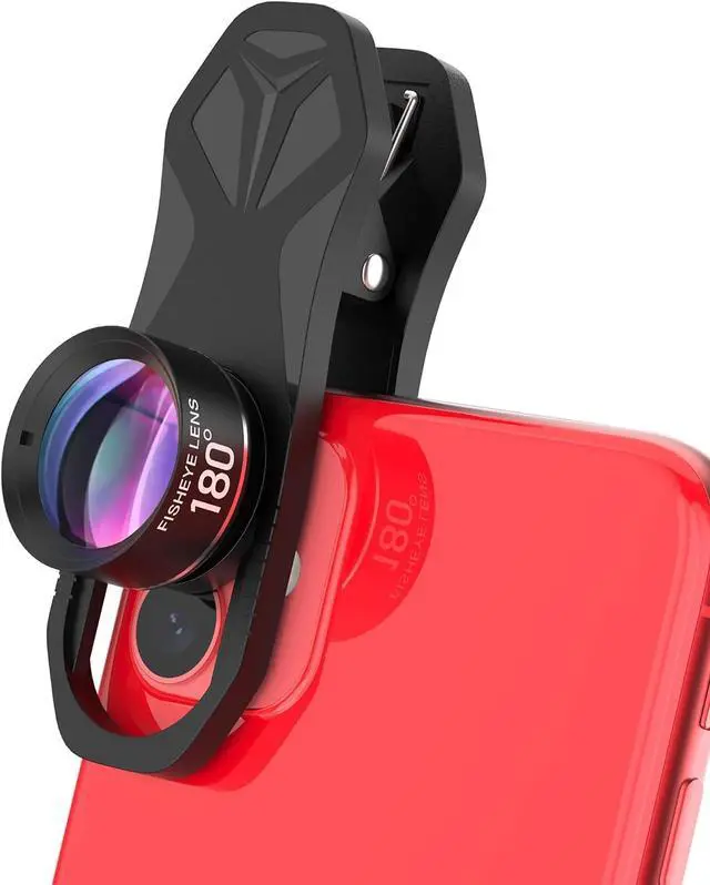 Alt view image 2 of 6 - 180° fisheye Lens for iPhone Samsung Google Android Smartphone,with Clip,Cell Phone Lens,anamorphic Lens,Funny Pictures