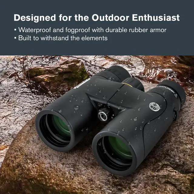 Alt view image 6 of 7 - Celestron Nature DX ED 8x42 Premium Waterproof Birding Binoculars | ED Glass for True-to-Life Color, Fully Multi-Coated Optics & Phase Coated BaK-4 Prism, Sharp Edge-to-Edge Views, Waterproof