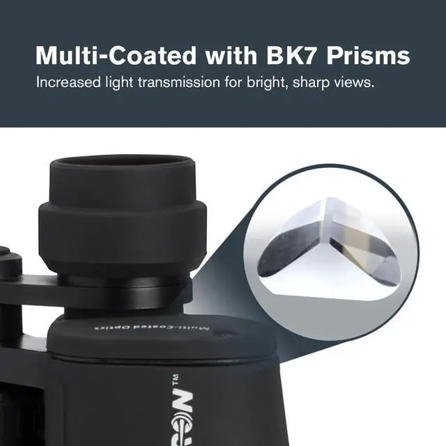Alt view image 4 of 7 - Celestron Cometron 7x50mm Astronomy Binoculars | Wide-Field Astronomy Binocular, Porro Prism, Multi-Coated Optics, Comfortable Handheld, Tripod Adaptable, Carrying Case