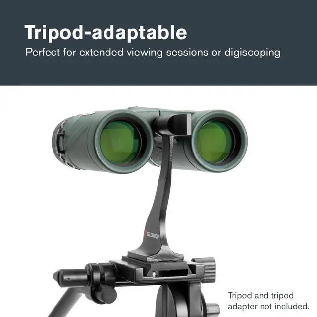 Alt view image 6 of 7 - Celestron Nature DX 10x32 Waterproof Birding Binoculars | 32mm Objective Lenses, 10x Magnification, Wide 7.4° Field of View, Phase-Coated BaK-4 Prisms, Fogproof Construction