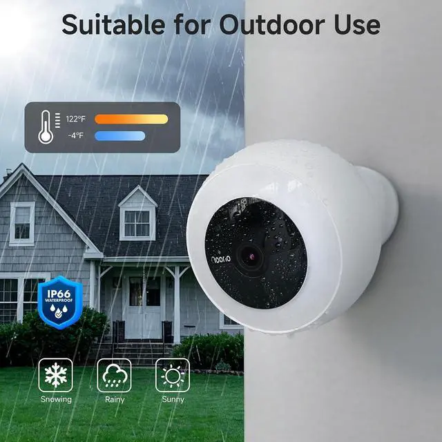 Alt view image 4 of 7 - Noorio 2K Wireless Outdoor Security Camera, Battery/Solar Powered Camera | 600lm Spotlight, AI Detection, Rechargeable 12600mAh Battery, 16GB Local Storage, Color Night Vision, 2.4GHz WiFi, B310