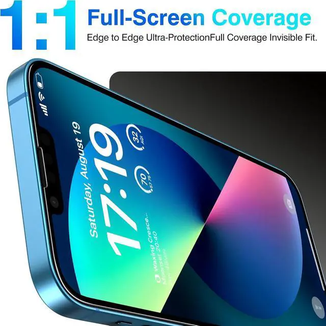 Alt view image 3 of 7 - EZ-GLAZ-4+2 Pack for iPhone 13 Screen Protector (6.1") HD Clear | 2-Pack Lens Protectors, Alignment Kit, Easy Installation, Case-Friendly, 9H+ Tempered Glass, Scratch Resistant, Ultra Clear
