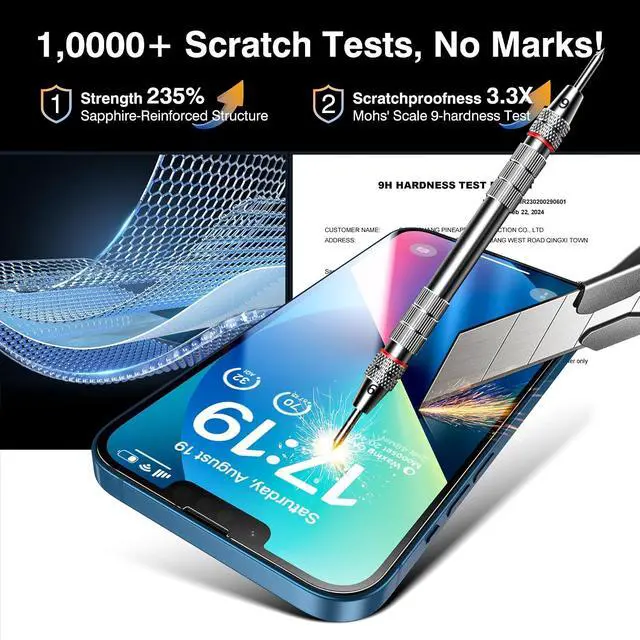 Alt view image 6 of 7 - EZ-GLAZ-4+2 Pack for iPhone 13 Screen Protector (6.1") HD Clear | 2-Pack Lens Protectors, Alignment Kit, Easy Installation, Case-Friendly, 9H+ Tempered Glass, Scratch Resistant, Ultra Clear