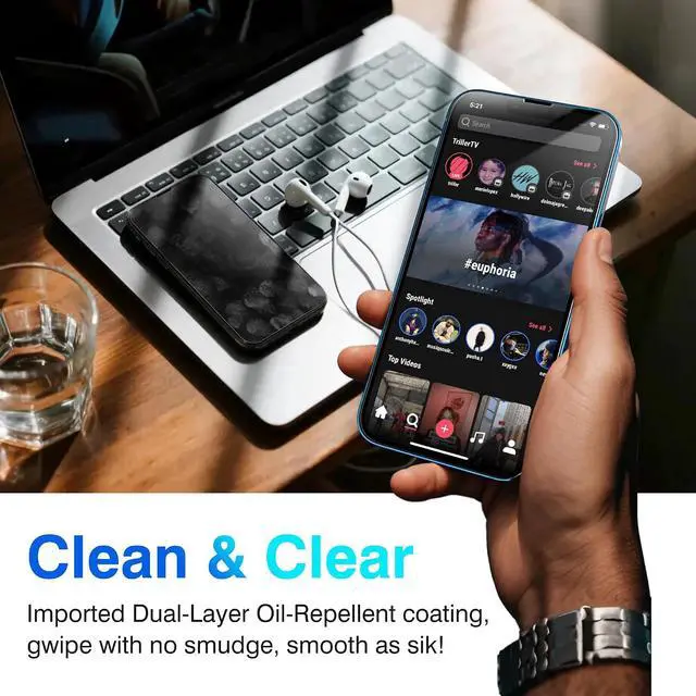 Alt view image 7 of 7 - EZ-GLAZ-4+2 Pack for iPhone 13 Screen Protector (6.1") HD Clear | 2-Pack Lens Protectors, Alignment Kit, Easy Installation, Case-Friendly, 9H+ Tempered Glass, Scratch Resistant, Ultra Clear