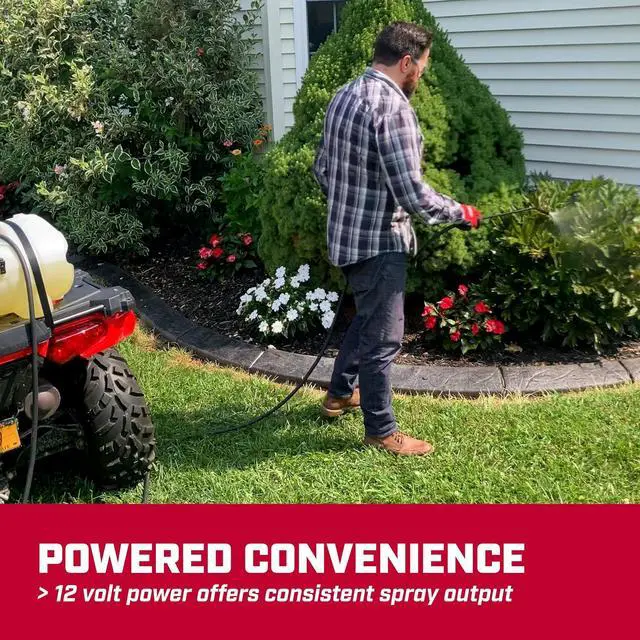 Alt view image 2 of 6 - CHAPIN 8-Gallon ATV Spot Sprayer, 12V Pump for Easy Spraying | Chemical-resistant tank; ideal for ATV and UTV spraying, handles weed control, fertilizers and pest controls with 10ft hose