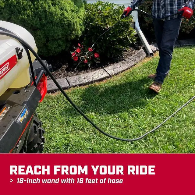 Alt view image 4 of 6 - CHAPIN 8-Gallon ATV Spot Sprayer, 12V Pump for Easy Spraying | Chemical-resistant tank; ideal for ATV and UTV spraying, handles weed control, fertilizers and pest controls with 10ft hose