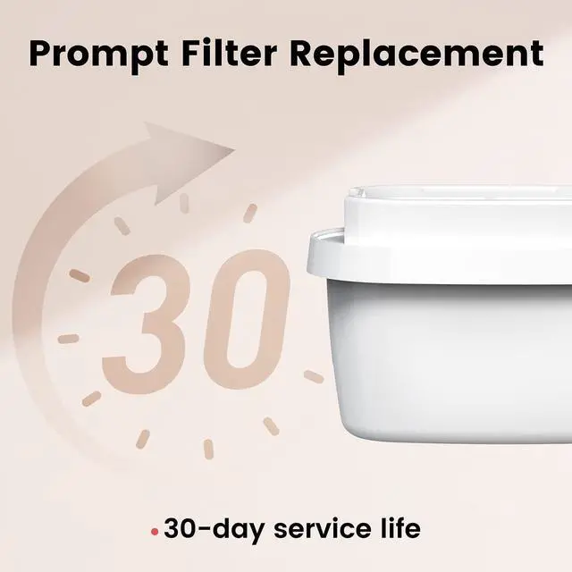 Alt view image 2 of 4 - Pawaii Wireless Cat Water Fountain Replacement Filters, 6 Pack NSF Replacement Filters for 68oz/2L Automatic Pet Fountain Cat Water Fountain
