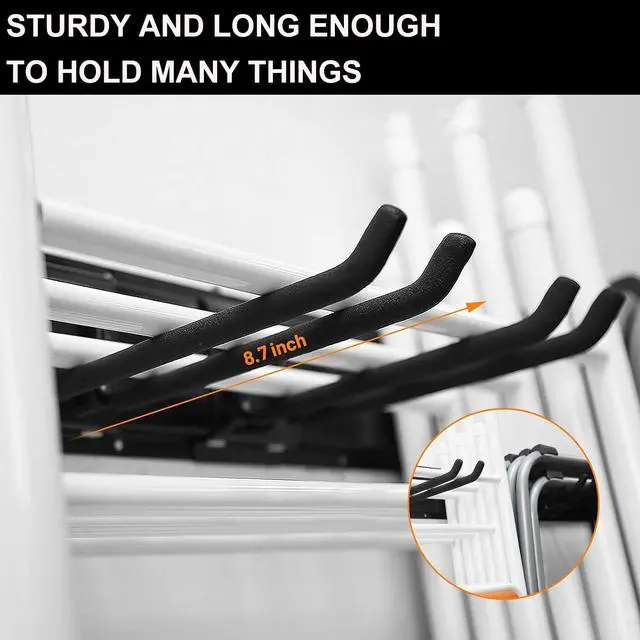 Alt view image 3 of 7 - Wallmaster Garage Storage Organization Wall Mount Folding Chair Hangers