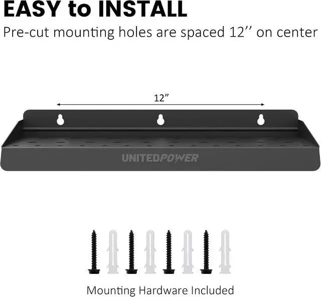Alt view image 4 of 7 - UNITEDPOWER Screwdriver Holder, Wall Mount Storage Rack Organizer for Workshop, Shed, Garage, Home, Stores up to 32 Screwdrivers or Small Tools