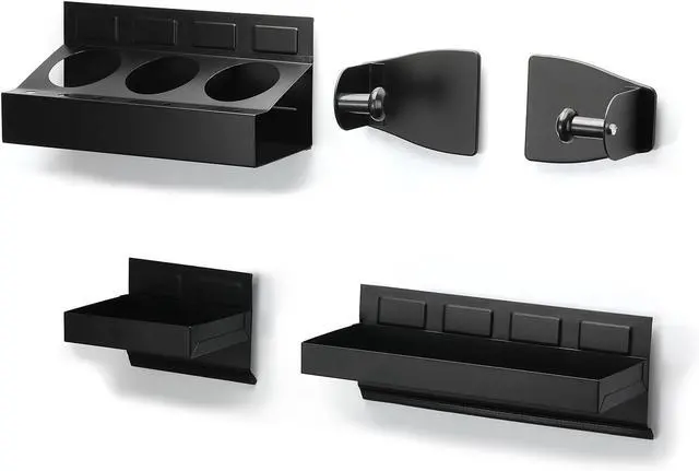 Main image of Mayouko Magnetic Toolbox Shelf, Tray and Holder, 4-Piece Magnetic Toolbox Tray Set Tool Box Cabinet Side Shelf Storage, Workshop