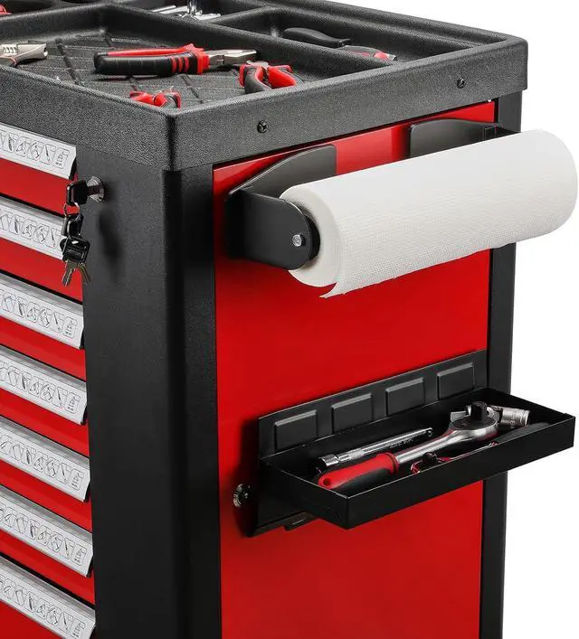 Alt view image 6 of 7 - Mayouko Magnetic Toolbox Shelf, Tray and Holder, 4-Piece Magnetic Toolbox Tray Set Tool Box Cabinet Side Shelf Storage, Workshop