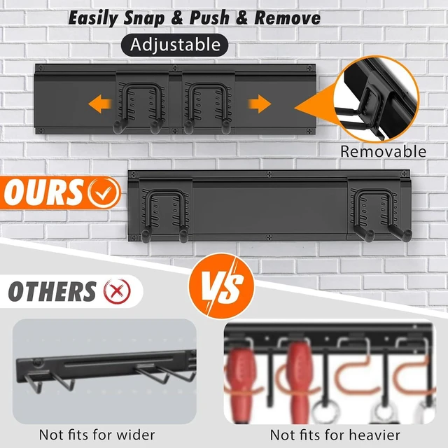 Alt view image 4 of 7 - Housolution Garage Wall Organizer 64 Inch - 18Pack Carries 570 lbs
