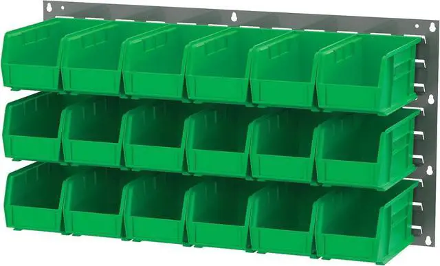 Alt view image 7 of 7 - Akro-Mils 30136 Heavy Duty Wall Mount Garage Storage Steel Louvered Panel | Wall Storage Bin Hanging Organizer System for AkroBins, 36-Inch W x 19-Inch H, Grey, Single