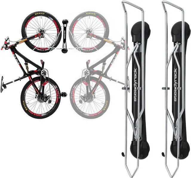 Main image of Steadyrack Swivel Bike Wall Mount, Vertical Mountain Bike Rack, Garage