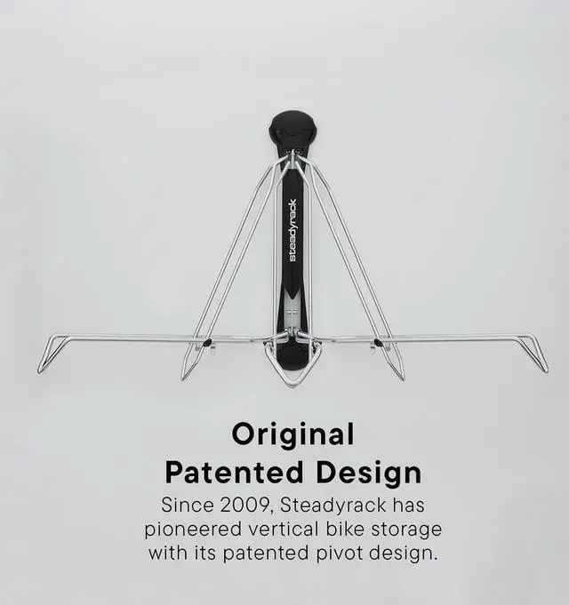 Alt view image 4 of 7 - Steadyrack Swivel Bike Wall Mount, Vertical Mountain Bike Rack, Garage