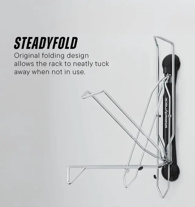 Alt view image 5 of 7 - Steadyrack Swivel Bike Wall Mount, Vertical Mountain Bike Rack, Garage