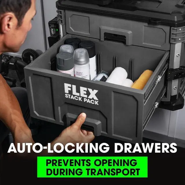 Alt view image 2 of 7 - FLEX STACK PACK Storage System 2-Drawer Tool Box - FS1106