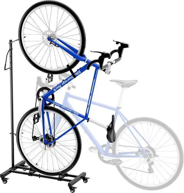 Main image of Sttoraboks Vertical Bike Stand with Wheels, Indoor Bike Storage Rack