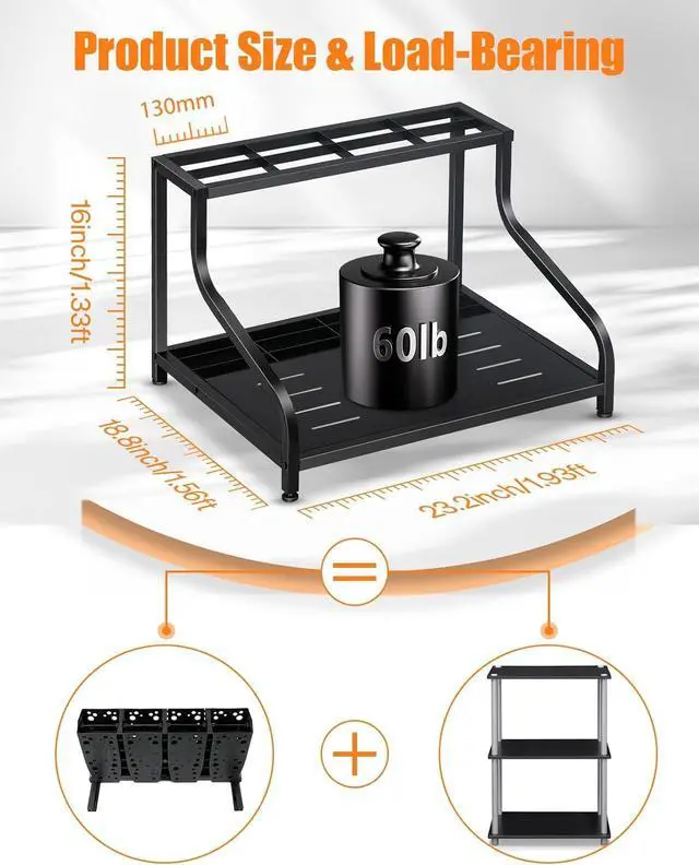 Alt view image 5 of 6 - FHXZH Ski Storage Rack for Garage - Freestanding Ski Holders