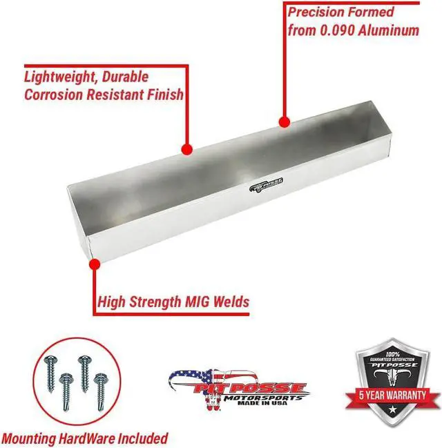 Alt view image 7 of 7 - Pit Posse 567 Aerosol Shelf 8 Mount Spray Can Holder Trailer Garage Cabinet Organizer - Made in USA - Holds 8 Aerosol Cans - Shop Enclosed Race Trailer Accessory Aluminum Multi Use Storage (Silver)