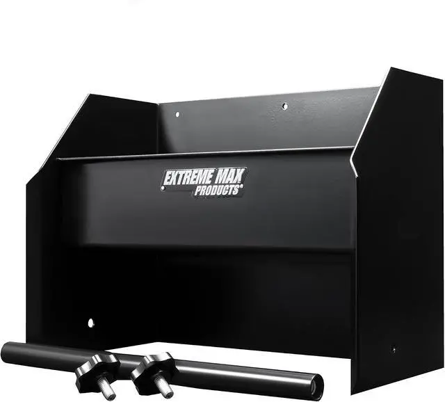 Alt view image 2 of 6 - Extreme Max 5001.6122 Wall-Mount Aluminum Hand Cleaning Station Organizer for Enclosed Race Trailer, Shop, Garage, Storage - Black
