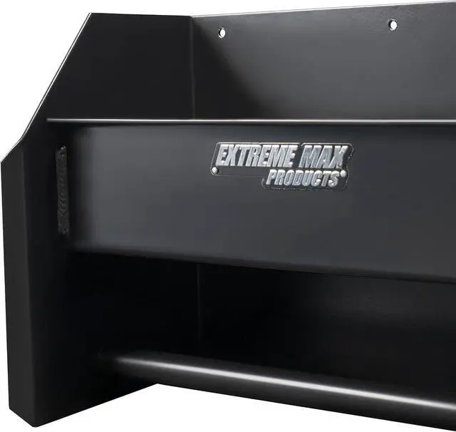 Alt view image 4 of 6 - Extreme Max 5001.6122 Wall-Mount Aluminum Hand Cleaning Station Organizer for Enclosed Race Trailer, Shop, Garage, Storage - Black