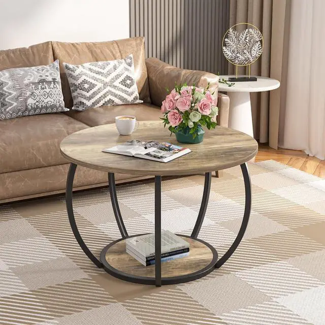 Main image of GreenForest Small Round Coffee Table Living Room