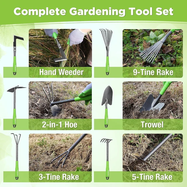 Alt view image 6 of 7 - WORKPRO 6-Piece Garden Tool Set