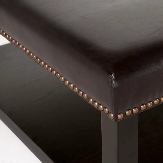 Alt view image 6 of 7 - Christopher Knight Home Julia Bench with Rack, Brown