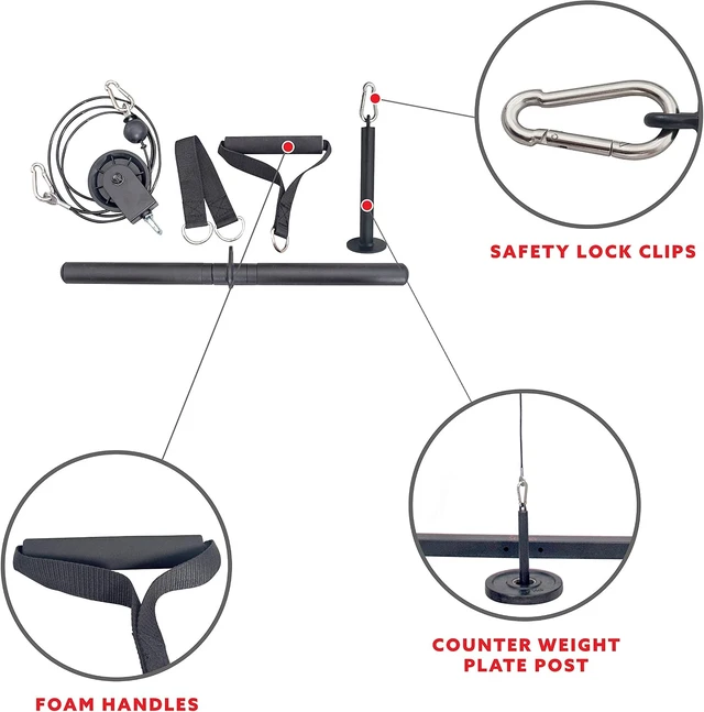 Alt view image 4 of 7 - Sunny Health & Fitness Power Cage Squat Rack Attachments for Home Gym