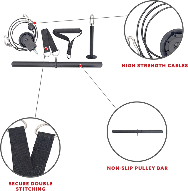 Alt view image 5 of 7 - Sunny Health & Fitness Power Cage Squat Rack Attachments for Home Gym