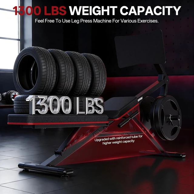 Alt view image 4 of 7 - PASYOU Adjustable Weight Bench Leg Press Machine for Home Gym