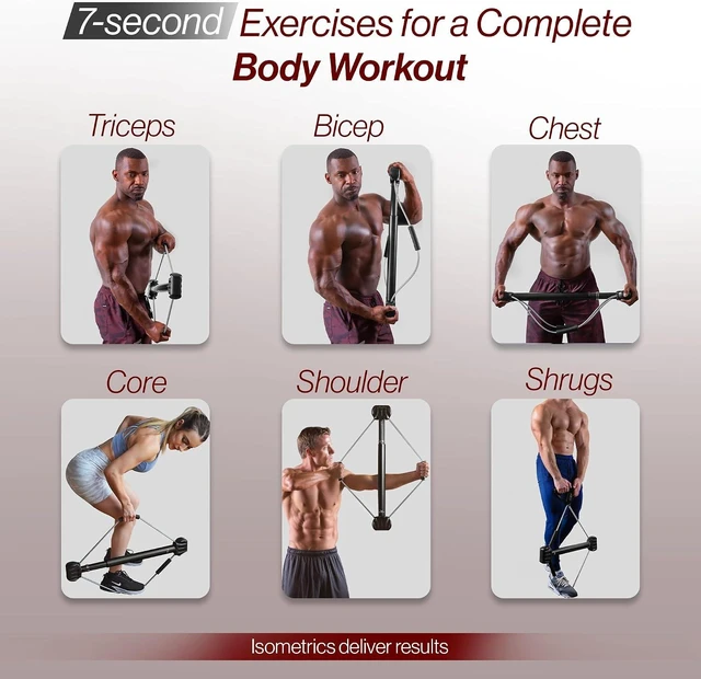 Alt view image 4 of 7 - Bullworker Bow Classic 36" Isometric Exercise Equipment, Portable Home Gym