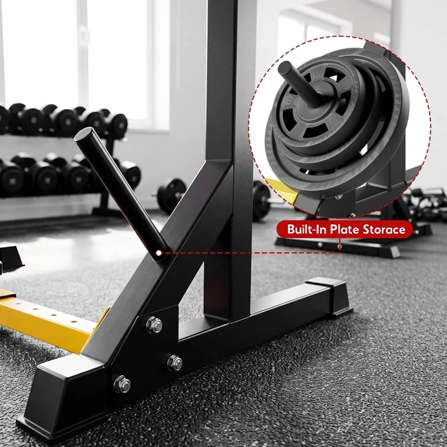 Alt view image 5 of 7 - Arlopu Multi-Function Squat Rack, Home Weight Lifting Bench Press Station