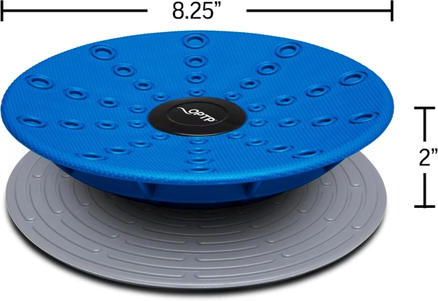 Alt view image 2 of 7 - OPTP Dynamic Duo Balance & Stability Trainers Blue, Set of 2, 8 1/4"