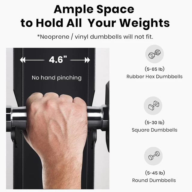 Alt view image 6 of 7 - LIONSCOOL Dumbbell Rack Stand Only, A-Frame Rolling Weight Storage and Tray