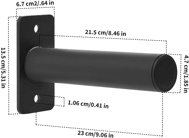 Alt view image 3 of 6 - Wall Mounted Weight Plate Rack, Olympic Weight Plate Holder, 2-Inch