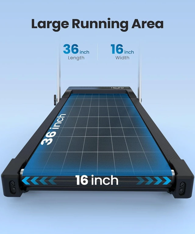 Alt view image 5 of 7 - WELLFIT Walking Pad Treadmills with Handle, 10% Incline Treadmill for Home