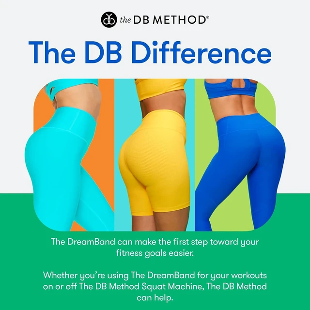 Alt view image 6 of 6 - The DB Method DreamBand Pro Squat Resistance Band, Low Impact, Targets Hip Stabilizer Muscles, Workout Exercise Bands for Home Gym Workout Equipment, Proper Squat Form and Glute Activation