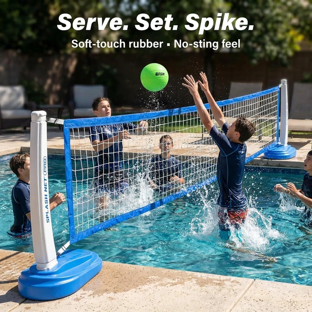 Alt view image 2 of 6 - GoSports Water Volleyball 3 Pack Great for Swimming Pools or Lawn Volleyball Games