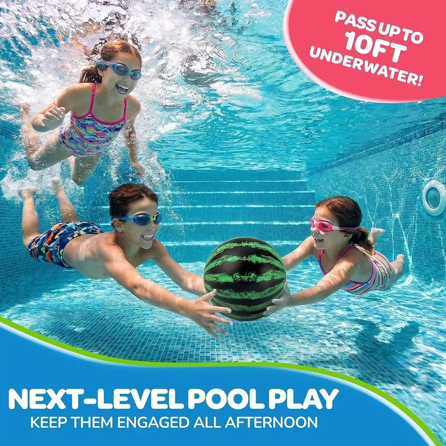 Alt view image 5 of 7 - Watermelon Ball Cool Underwater Pool Toy for Teen Boys, Girls, Men & Women. Great Gifts for Swimming, Diving & Backyard Games. Best for Birthday Presents, Spring Vacation & Summer Family Fun.