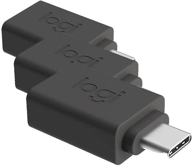 Main image of Logitech USB-C to USB-A Adapter (Pack of 3)