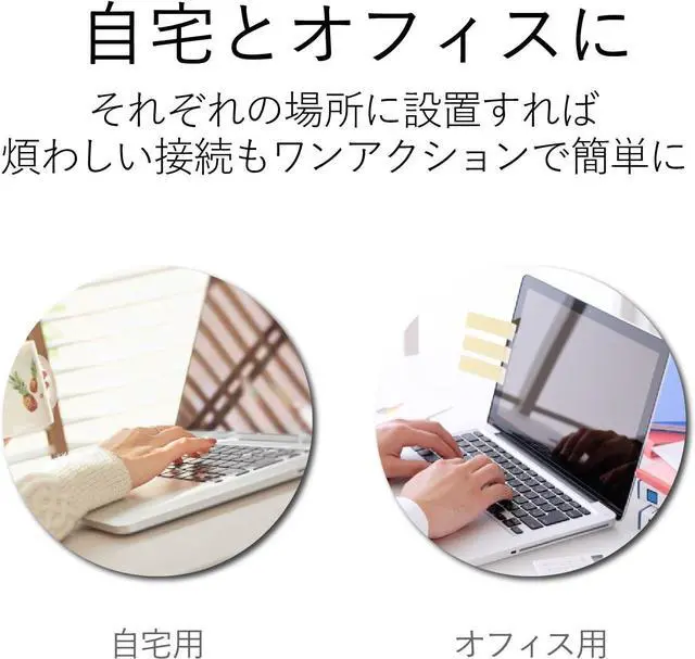 Alt view image 4 of 7 - ELECOM Docking Station USB-c Hub Power delivery Compatible DST-C01SV (Japan Import)