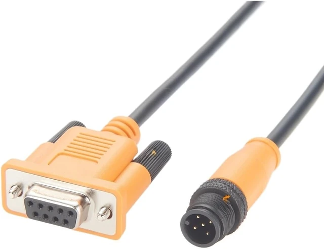 Alt view image 2 of 5 - IP67 M12 A-Code 5 pin Male to DE-9 D-sub DB9 Adapter Cable for RS232 Device Net PLC Barcode Scanner