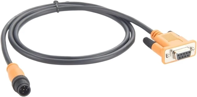 Alt view image 4 of 5 - IP67 M12 A-Code 5 pin Male to DE-9 D-sub DB9 Adapter Cable for RS232 Device Net PLC Barcode Scanner