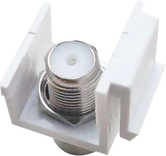 Alt view image 3 of 5 - Coax Keystone American Standard Panel All Copper Revolution F Head Module Clip Connector Keystone(30PCS)
