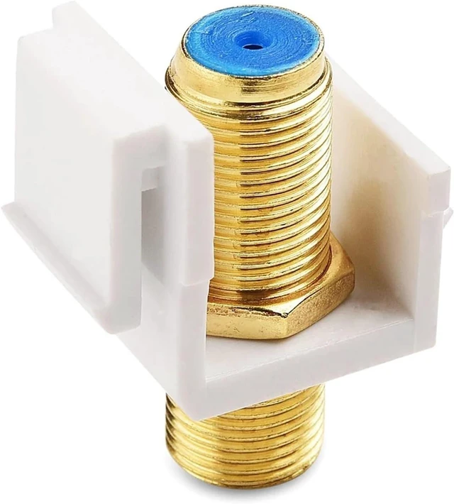 Alt view image 2 of 6 - Coax Keystone Coax Keystone 15 Pack RG6 Jack Insert, Coaxial Gender Changer